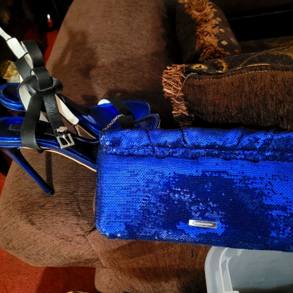 Women Shoes and clutch